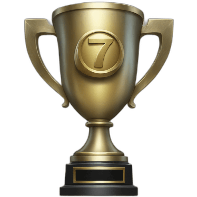 trophy with a “7” emoji