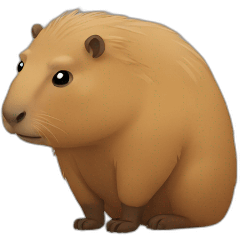 Sad capybara emoji