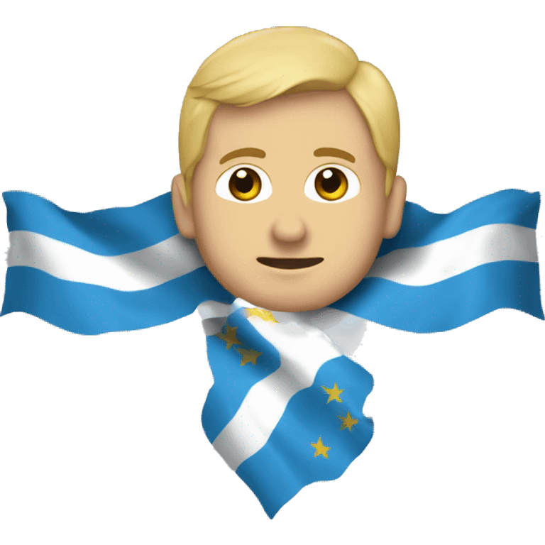 bandera mitad uruguay mitad argentina emoji