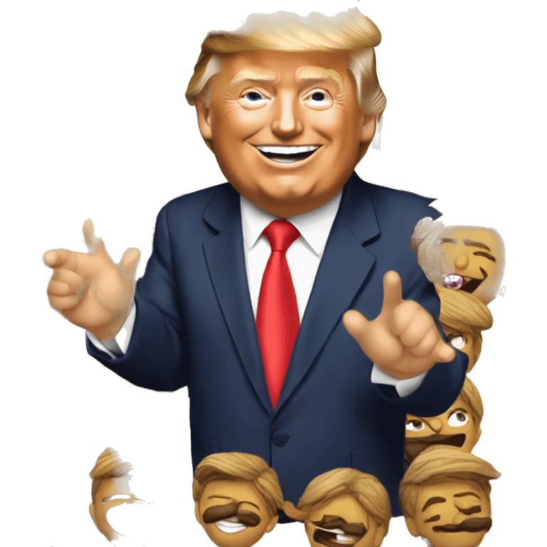 Trump being grateful for the best emojis anyone has ever seen for thanksgiving emoji