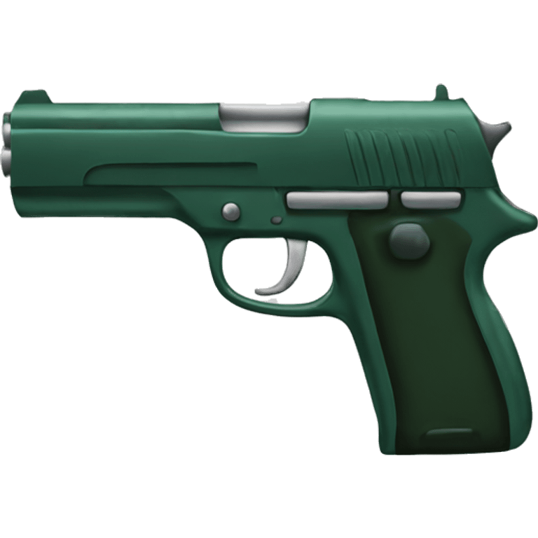 Dark green gun emoji