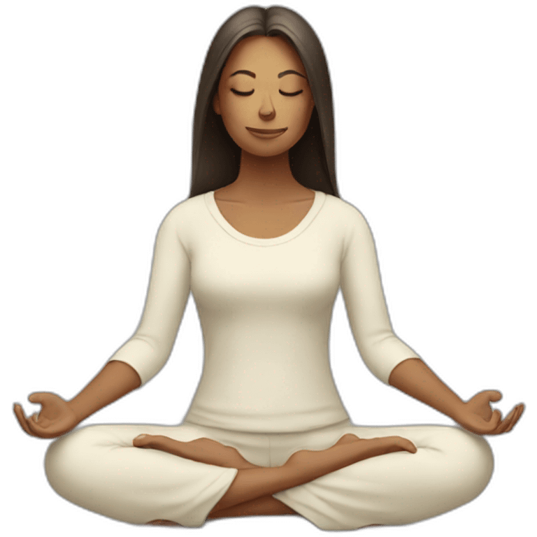 Woman Meditating emoji