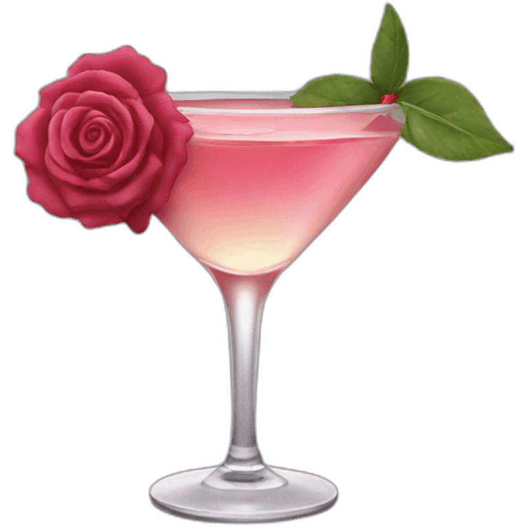 cocktail rose emoji