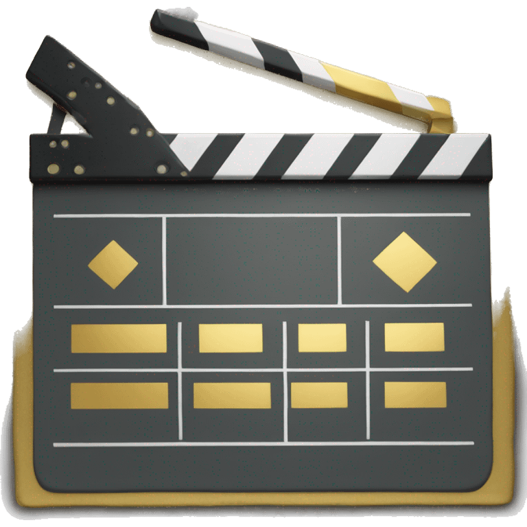 gold film slate emoji