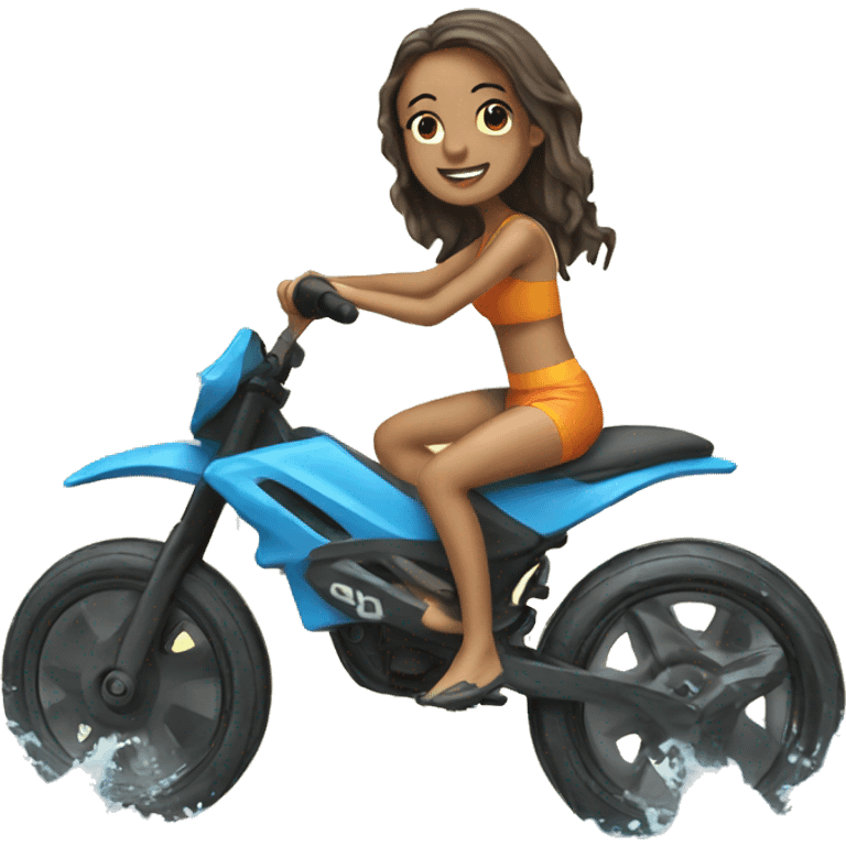 Girl aquabike emoji