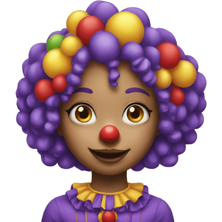 Girl clown emoji