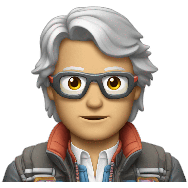 Marty mcfly back to the future emoji