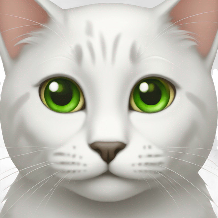 emoji my cat with green eyes emoji