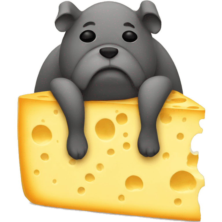 sad cheese emoji