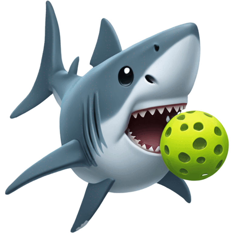 Shark playing pickleball  emoji