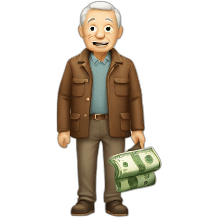 old men with money emoji