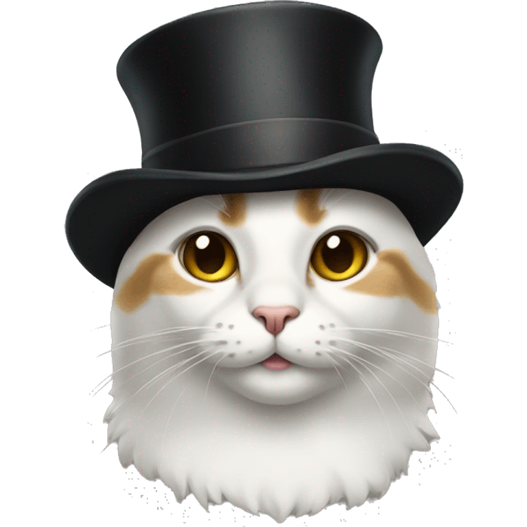 Cat with tophat emoji