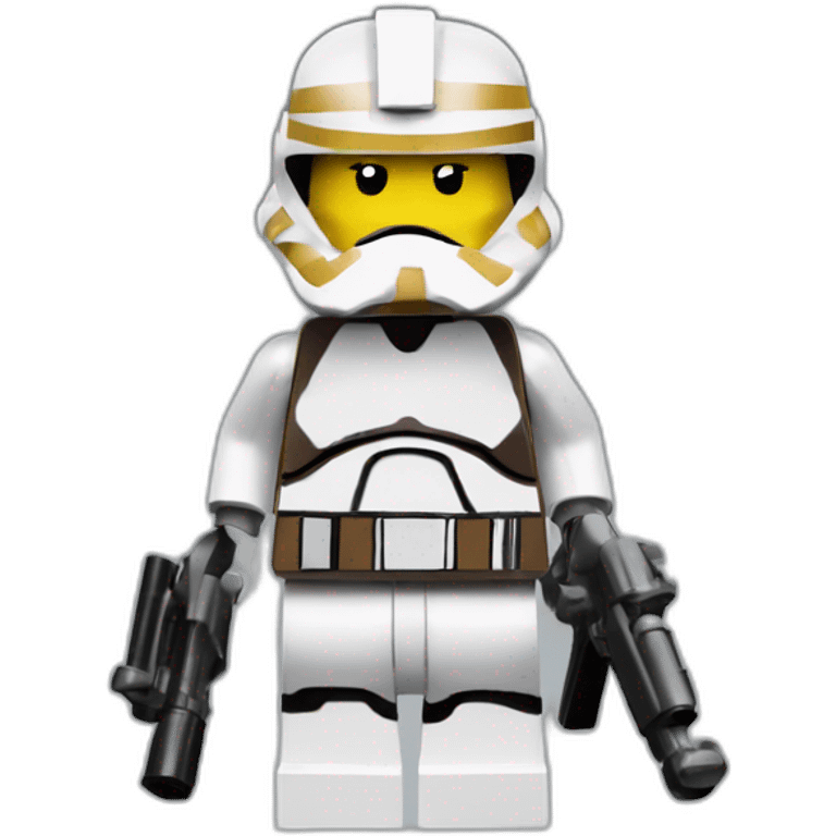 Stikcer of Lego Star Wars Trooper emoji