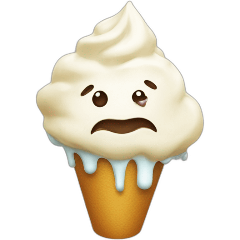 corse qui mange une glace emoji