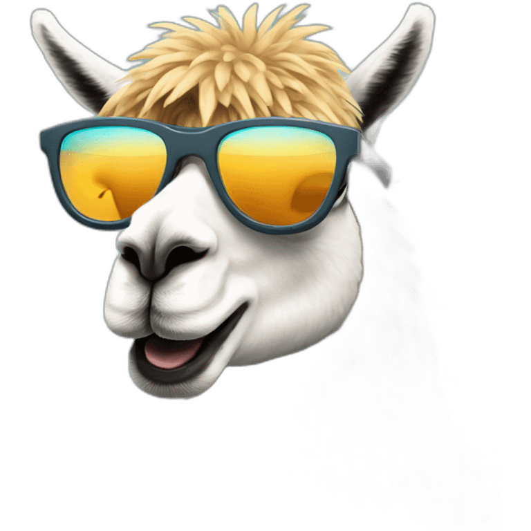 llama with sungalsses emoji