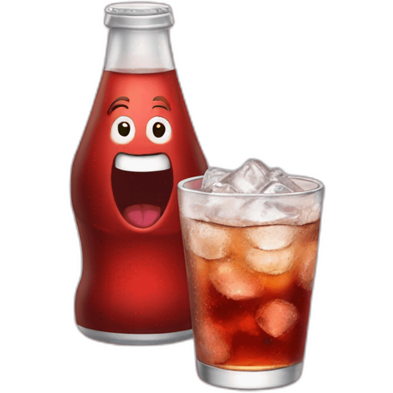 Père noël drink soda emoji