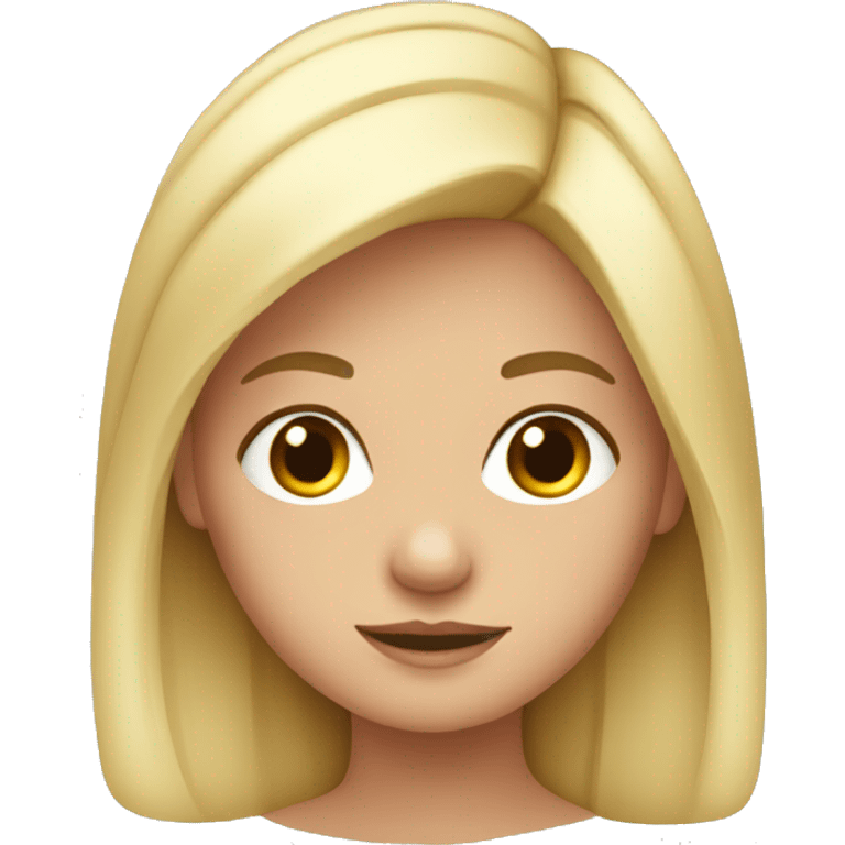 Niña rubia  emoji