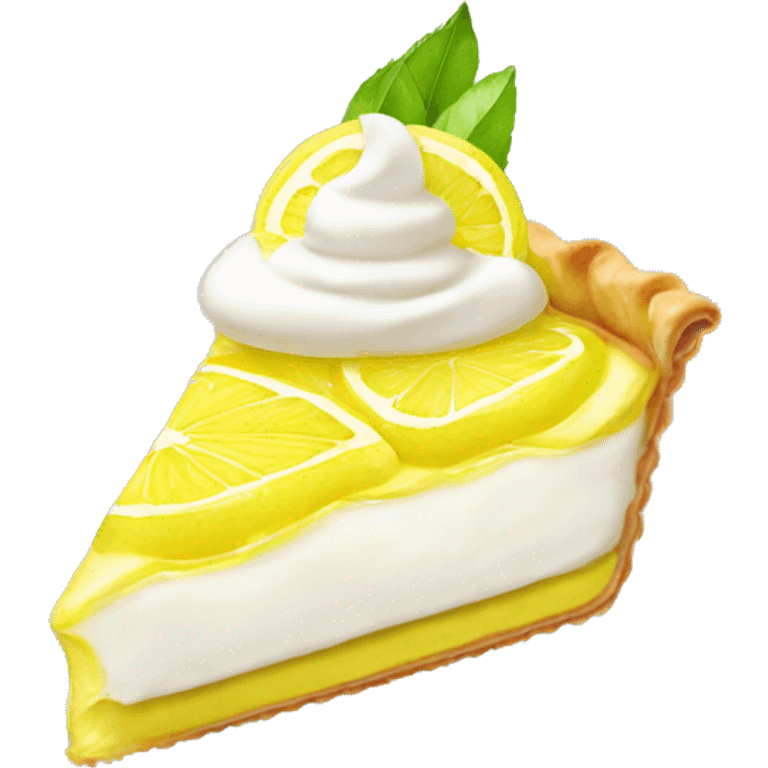 Tarte citron meringuée  emoji