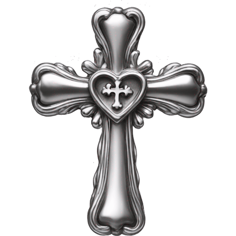 chrome hearts cross emoji