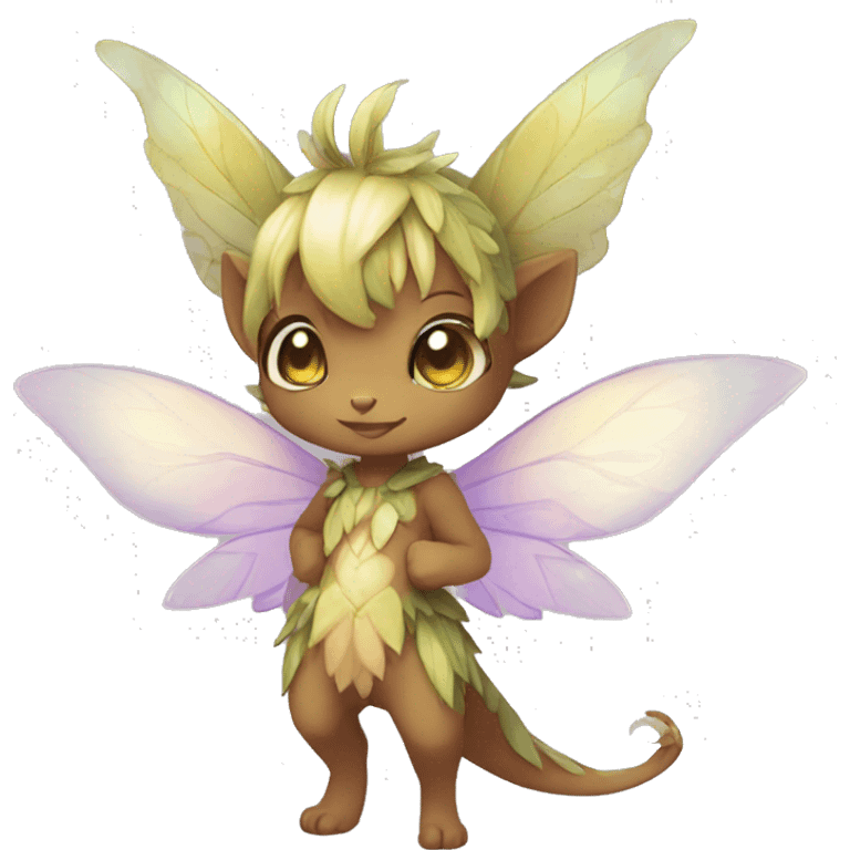 a anthro chibi-style fairy-type Fakémon-hybrid full body emoji