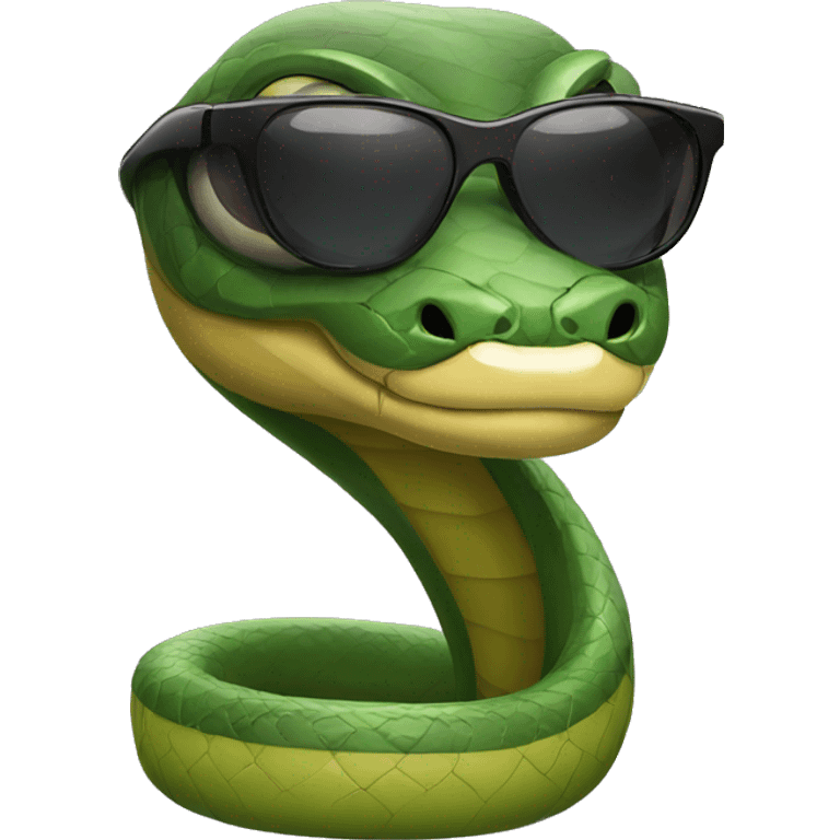 snake with sunglasses emoji