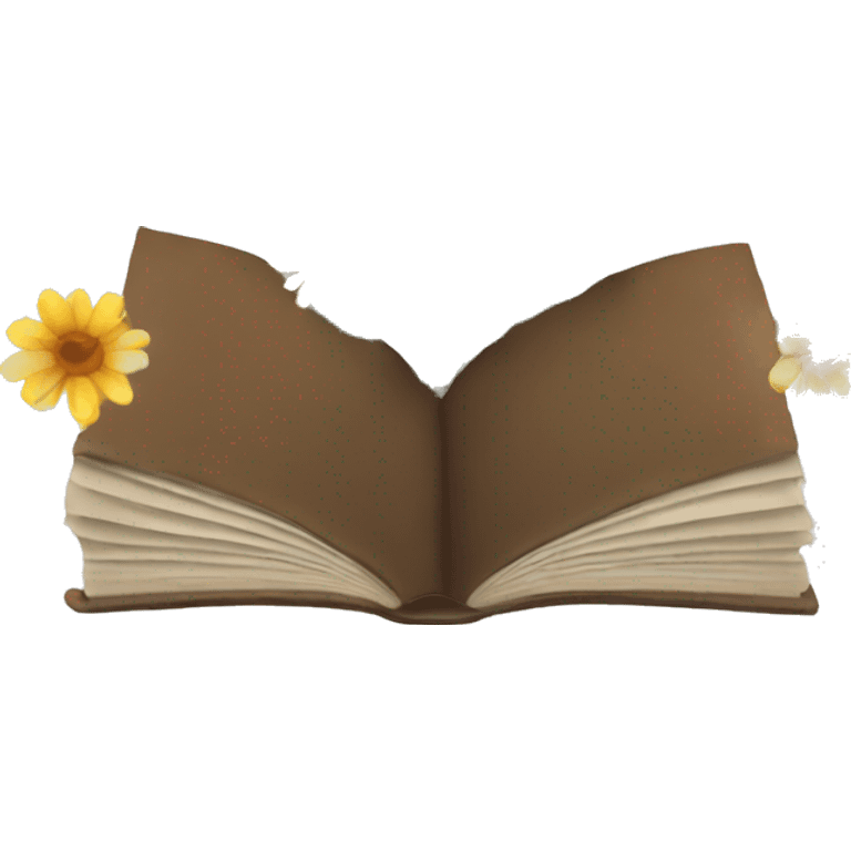 Books and flowers  emoji