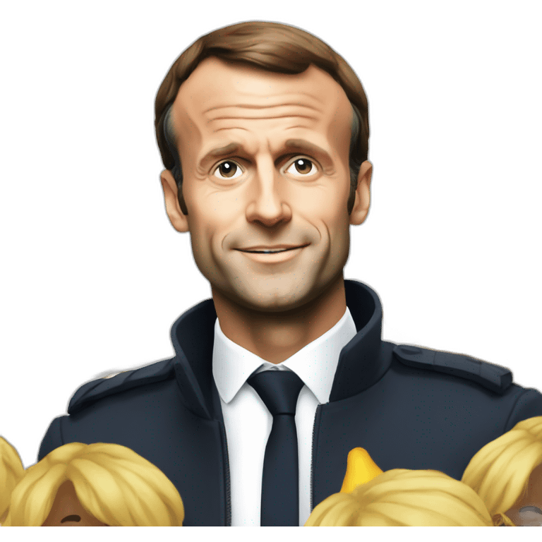 emmanuel macron kinky emoji