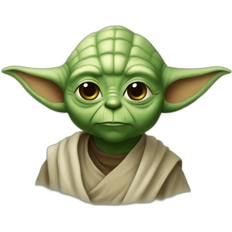 Yoda as an Arabian emoji