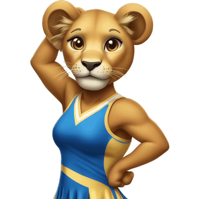 Lioness as a Cheerleader emoji