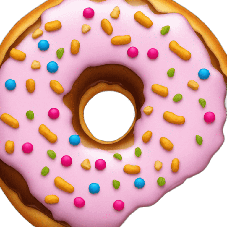 une fusée donut emoji