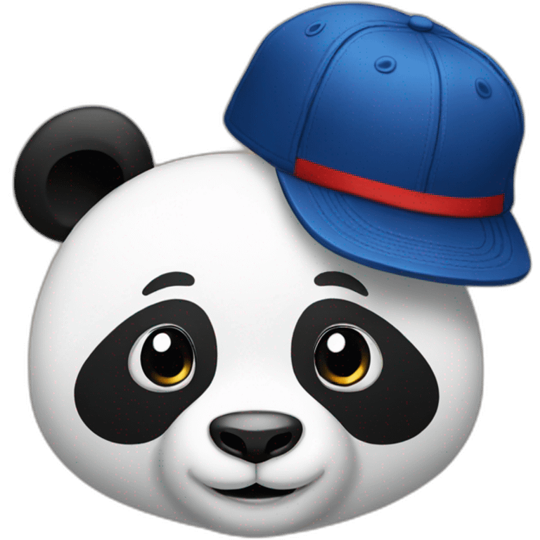 panda and cap emoji