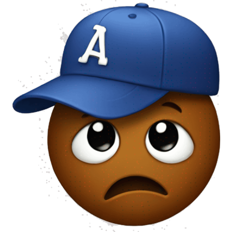 Poop with a baseball hat  emoji