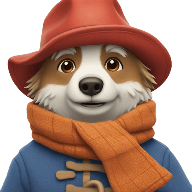 Paddington making a snowman emoji