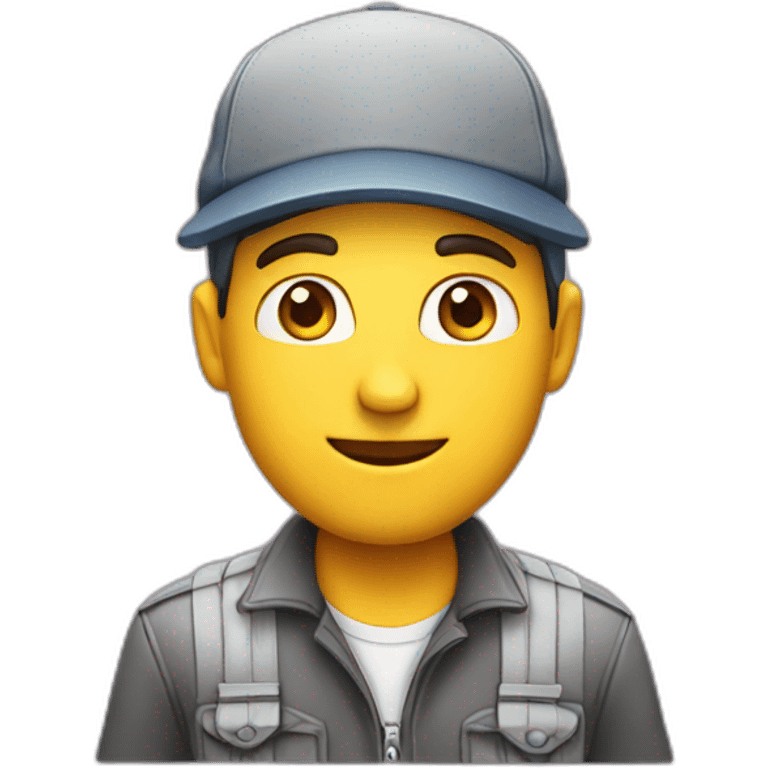 Homme avec casquette emoji