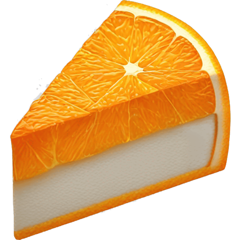 3D Orange slice  emoji