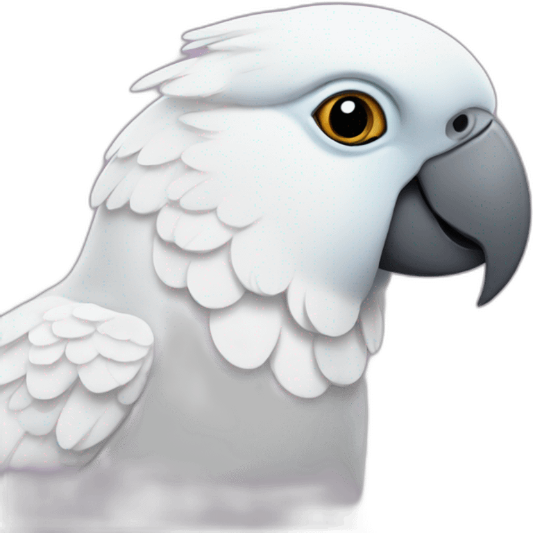 Corella parrot emoji