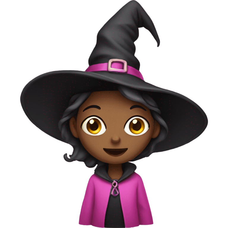 Witch in pink emoji