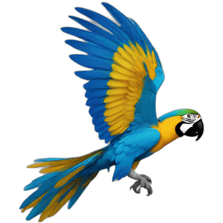 Blue And Gold Macaw Flying emoji