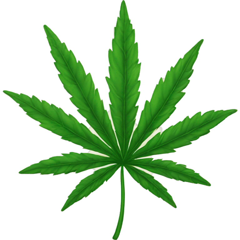 A weed leaf  emoji