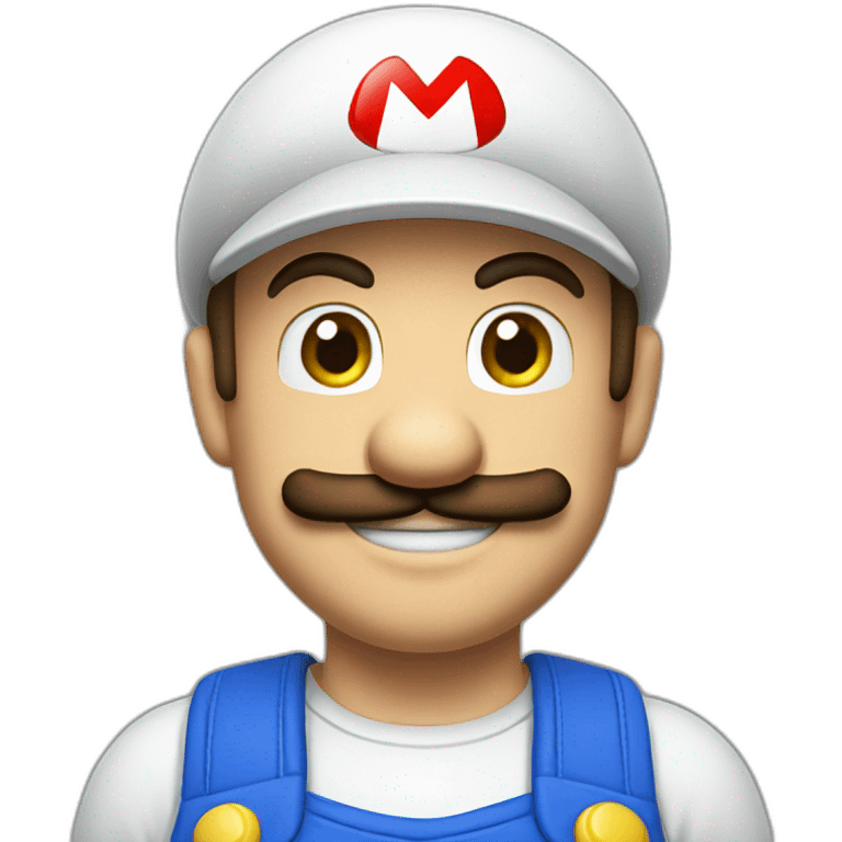 white-mario emoji