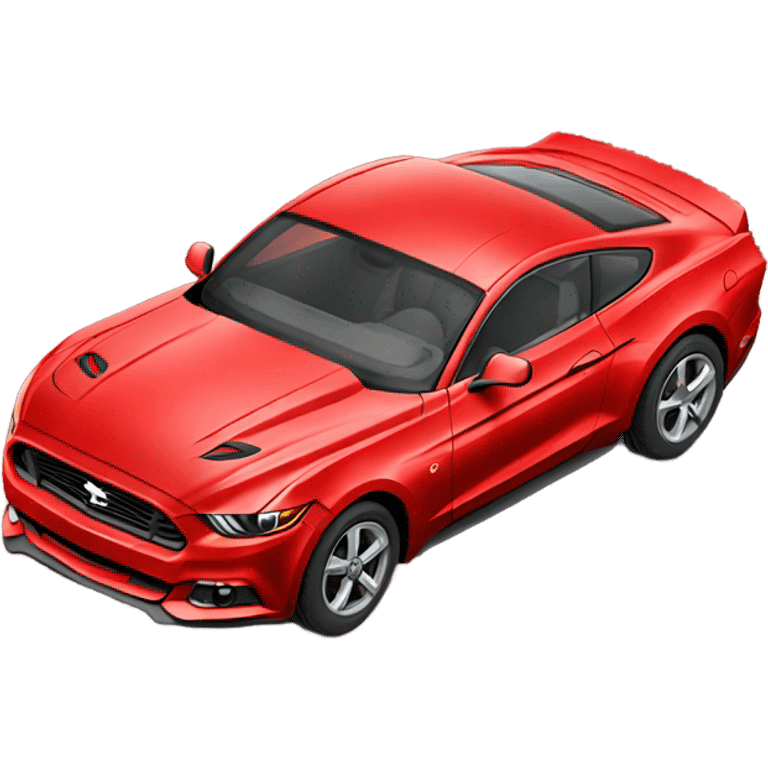 Red mustang car  emoji