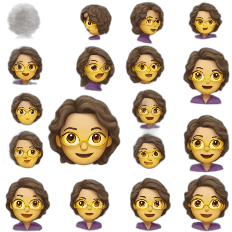 profesora de árabe divertida emoji