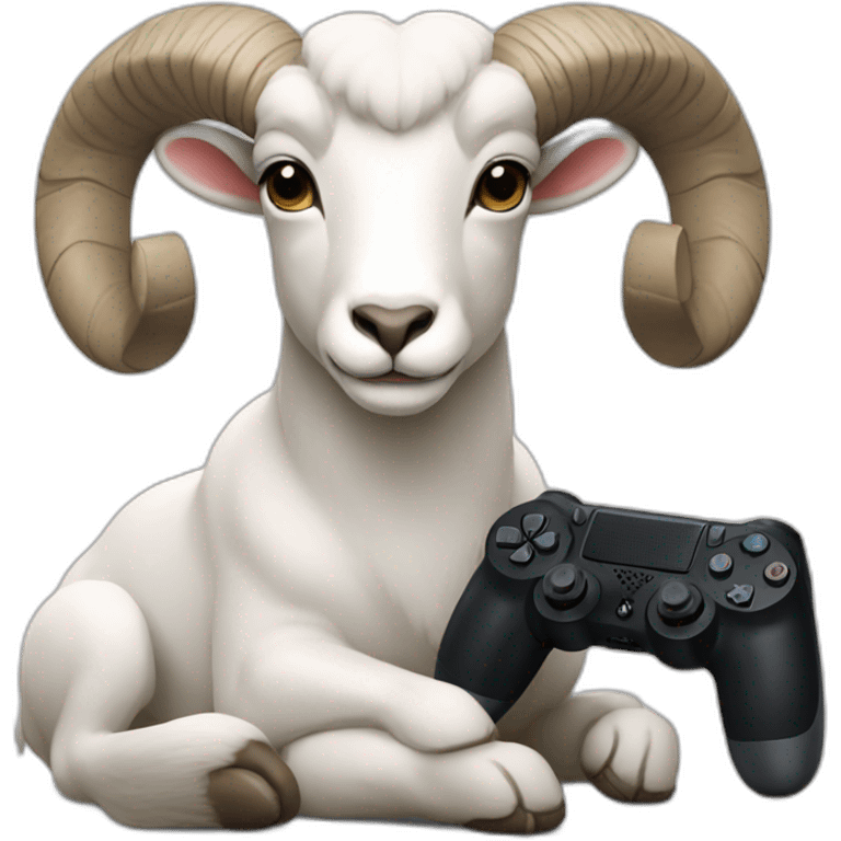 a ram with a ps4 controller emoji