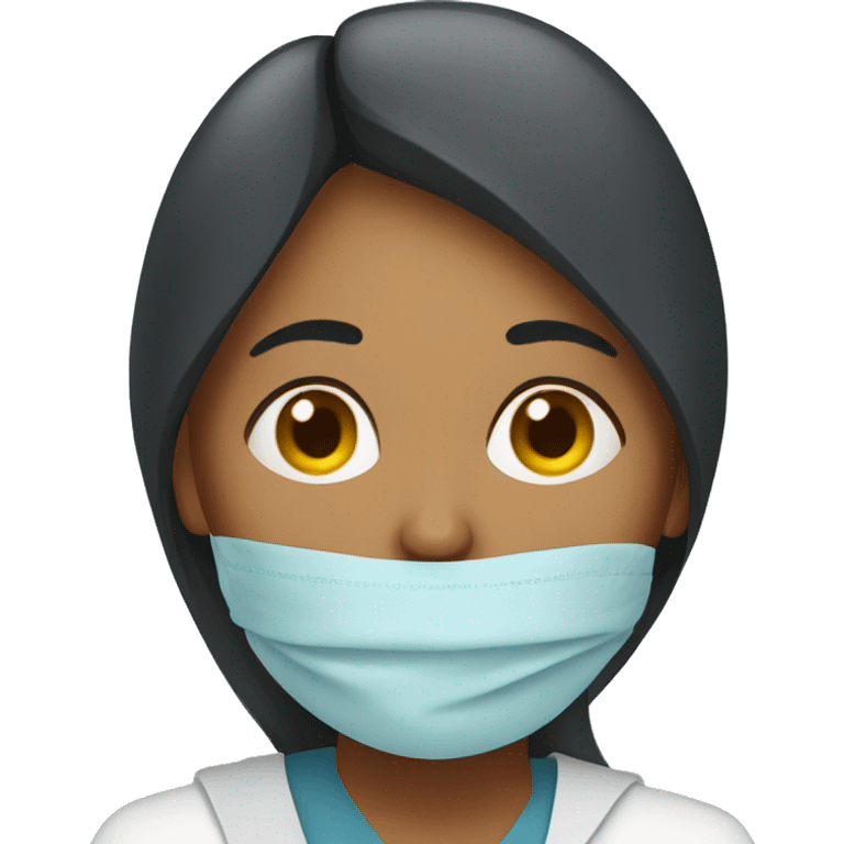 an indian woman sick with the flu emoji