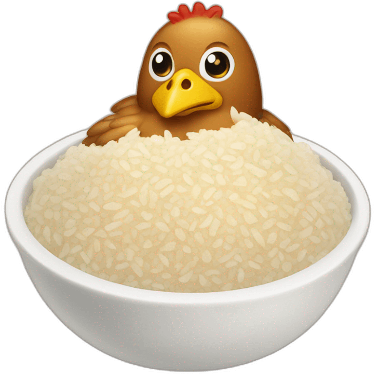 chicken & rice emoji