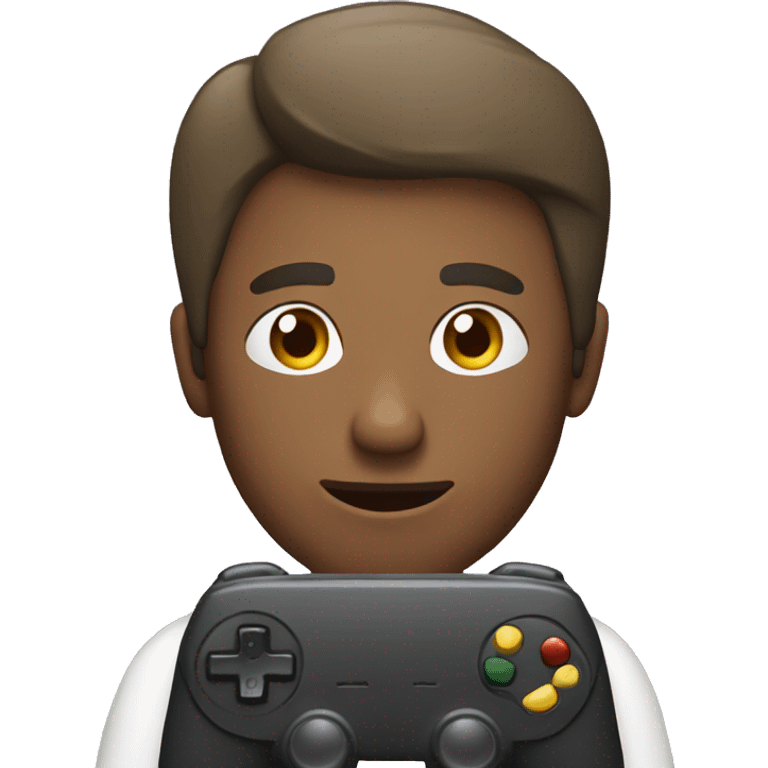 Man playing video games emoji