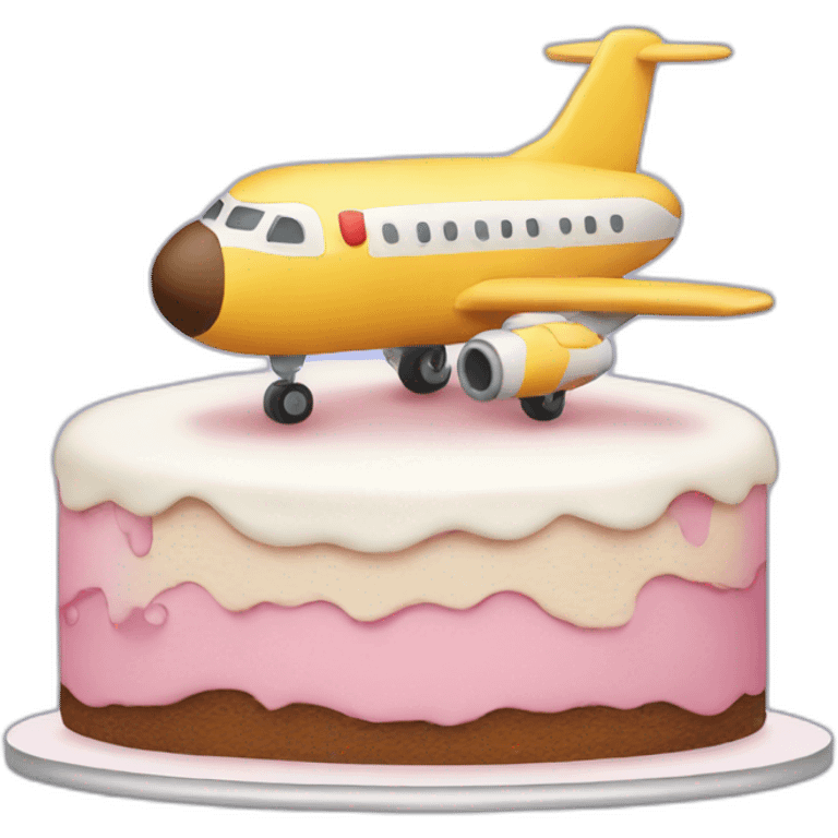 cake on a plane emoji