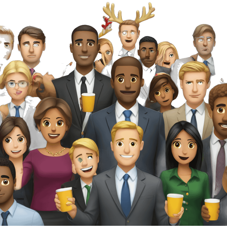 Office christmas party emoji