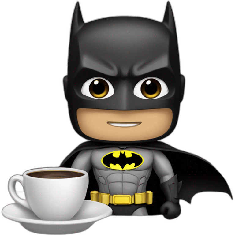 Batman tomando café emoji