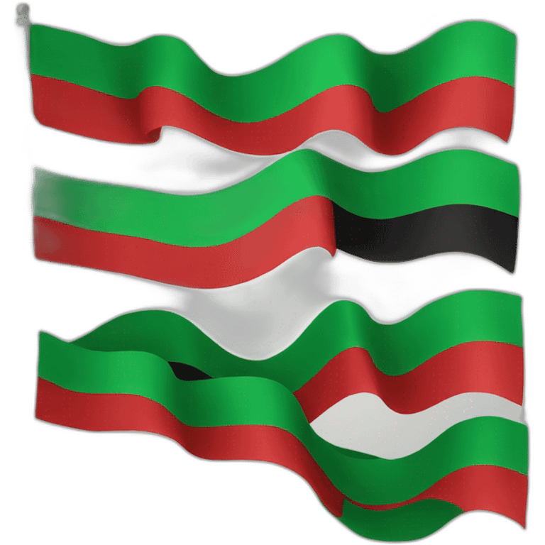 Red black green flag emoji